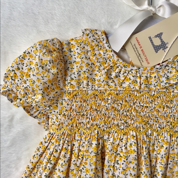 SOLD Charlotte smocked dress - Picture 2 of 2